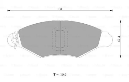 Комплект тормозных колодок (BOSCH: 0 986 AB1 055)