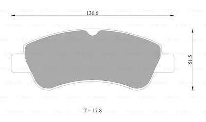 Комплект тормозных колодок (BOSCH: 0 986 AB1 062)