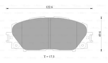 Комплект тормозных колодок (BOSCH: 0 986 AB1 080)