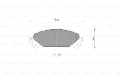 Комплект тормозных колодок (BOSCH: 0 986 AB1 090)