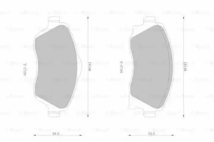 Комплект тормозных колодок (BOSCH: 0 986 AB1 118)