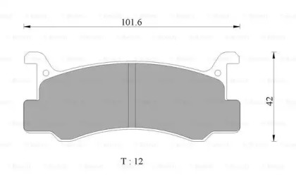 Комплект тормозных колодок (BOSCH: 0 986 AB1 123)