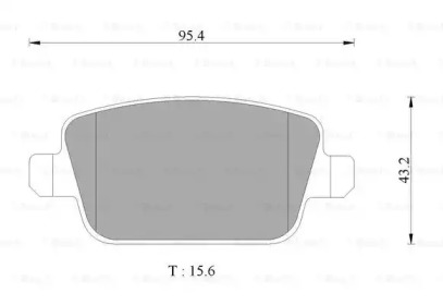 Комплект тормозных колодок (BOSCH: 0 986 AB1 144)