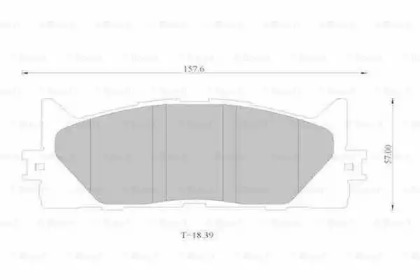 Комплект тормозных колодок (BOSCH: 0 986 AB1 335)