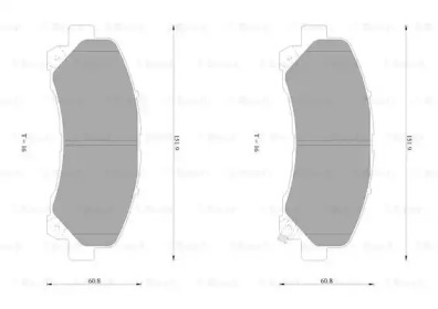 Комплект тормозных колодок (BOSCH: 0 986 AB1 384)