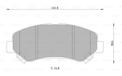 Комплект тормозных колодок (BOSCH: 0 986 AB1 386)