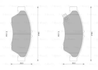 Комплект тормозных колодок (BOSCH: 0 986 AB1 399)