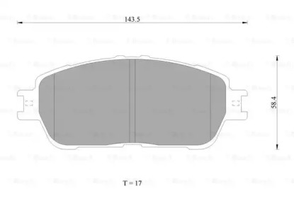 Комплект тормозных колодок (BOSCH: 0 986 AB1 402)