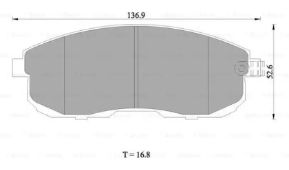 Комплект тормозных колодок (BOSCH: 0 986 AB1 407)