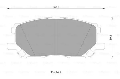 Комплект тормозных колодок (BOSCH: 0 986 AB1 413)