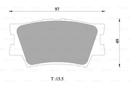 Комплект тормозных колодок (BOSCH: 0 986 AB1 421)