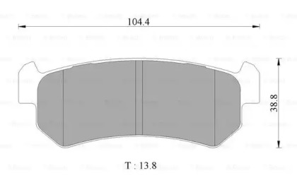 Комплект тормозных колодок (BOSCH: 0 986 AB1 442)