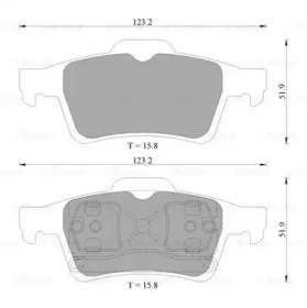 Комплект тормозных колодок (BOSCH: 0 986 AB1 444)