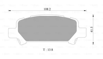 Комплект тормозных колодок (BOSCH: 0 986 AB1 459)