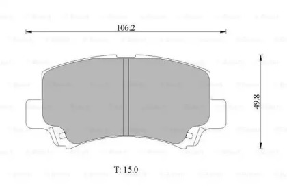 Комплект тормозных колодок (BOSCH: 0 986 AB1 460)