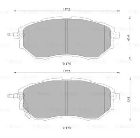 Комплект тормозных колодок (BOSCH: 0 986 AB1 473)