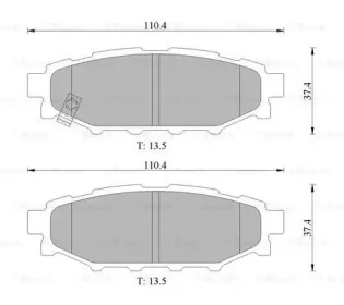 Комплект тормозных колодок (BOSCH: 0 986 AB1 474)