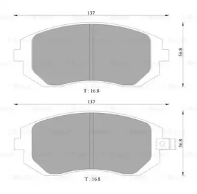 Комплект тормозных колодок (BOSCH: 0 986 AB1 476)