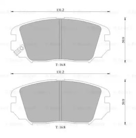 Комплект тормозных колодок (BOSCH: 0 986 AB1 484)