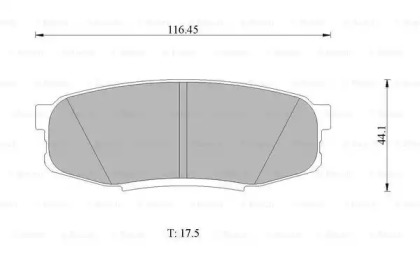 Комплект тормозных колодок (BOSCH: 0 986 AB1 494)