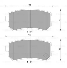 Комплект тормозных колодок (BOSCH: 0 986 AB1 497)