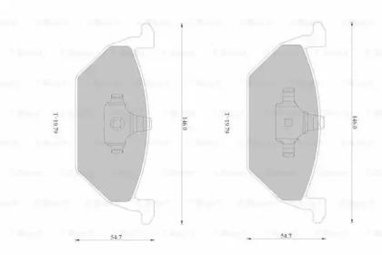 Комплект тормозных колодок (BOSCH: 0 986 AB1 645)