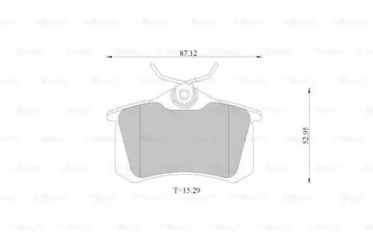 Комплект тормозных колодок (BOSCH: 0 986 AB1 677)