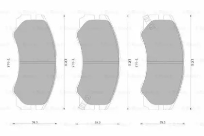 Комплект тормозных колодок (BOSCH: 0 986 AB1 948)