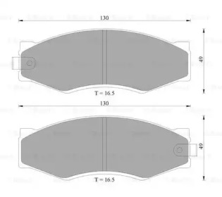 Комплект тормозных колодок (BOSCH: 0 986 AB2 005)