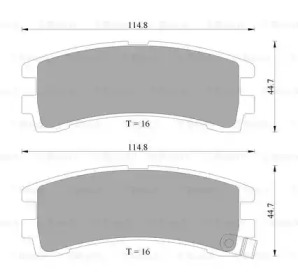 Комплект тормозных колодок (BOSCH: 0 986 AB2 034)