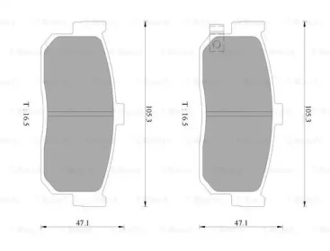 Комплект тормозных колодок (BOSCH: 0 986 AB2 078)