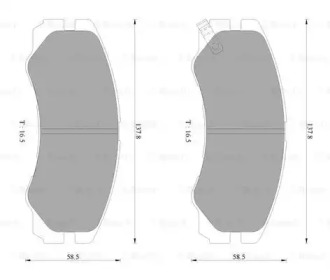 Комплект тормозных колодок (BOSCH: 0 986 AB2 234)