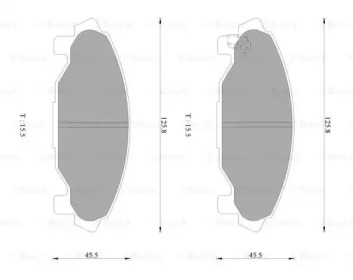 Комплект тормозных колодок (BOSCH: 0 986 AB2 257)