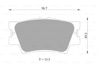 Комплект тормозных колодок (BOSCH: 0 986 AB2 271)