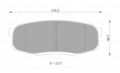 Комплект тормозных колодок (BOSCH: 0 986 AB2 276)