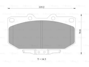 Комплект тормозных колодок (BOSCH: 0 986 AB2 280)