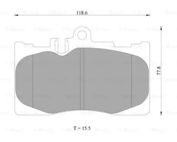 Комплект тормозных колодок (BOSCH: 0 986 AB2 286)