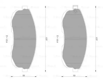 Комплект тормозных колодок (BOSCH: 0 986 AB2 292)