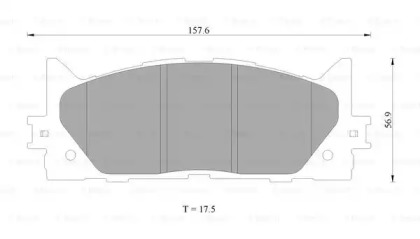 Комплект тормозных колодок (BOSCH: 0 986 AB2 299)