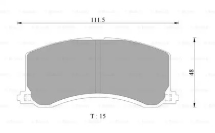 Комплект тормозных колодок (BOSCH: 0 986 AB2 318)