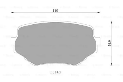 Комплект тормозных колодок (BOSCH: 0 986 AB2 319)