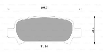 Комплект тормозных колодок (BOSCH: 0 986 AB2 334)