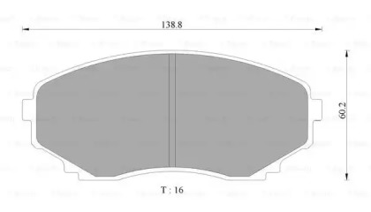 Комплект тормозных колодок (BOSCH: 0 986 AB2 350)