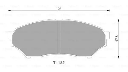 Комплект тормозных колодок (BOSCH: 0 986 AB2 352)