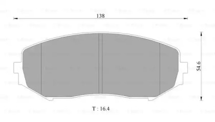 Комплект тормозных колодок (BOSCH: 0 986 AB2 371)