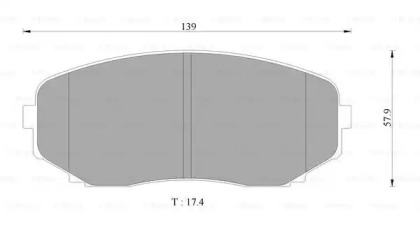 Комплект тормозных колодок (BOSCH: 0 986 AB2 373)