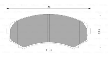 Комплект тормозных колодок (BOSCH: 0 986 AB2 378)