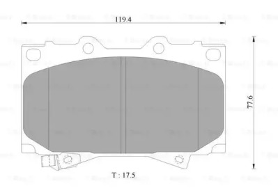 Комплект тормозных колодок (BOSCH: 0 986 AB2 379)