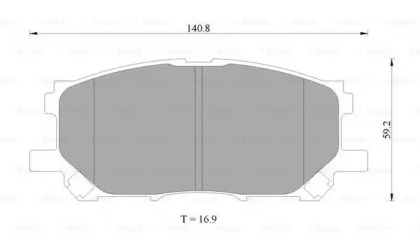 Комплект тормозных колодок (BOSCH: 0 986 AB2 391)