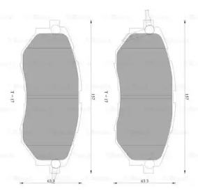 Комплект тормозных колодок (BOSCH: 0 986 AB2 393)